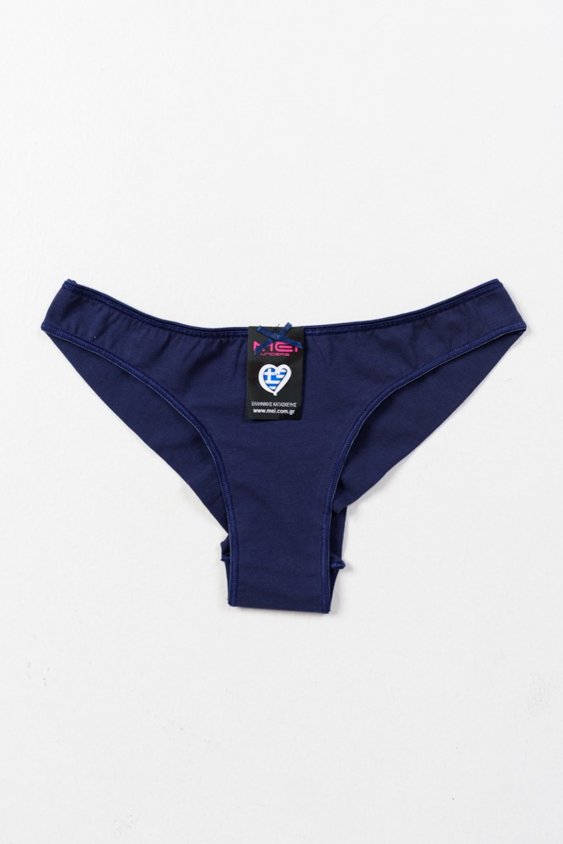 Βαμβακερά εσώρουχα MEI Slip 2280 ΜΠΛΕ ΣΚΟΥΡΟ