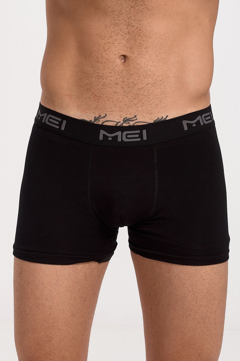 Ανδρικό Boxer MEI 110 2 PACK Black Grey