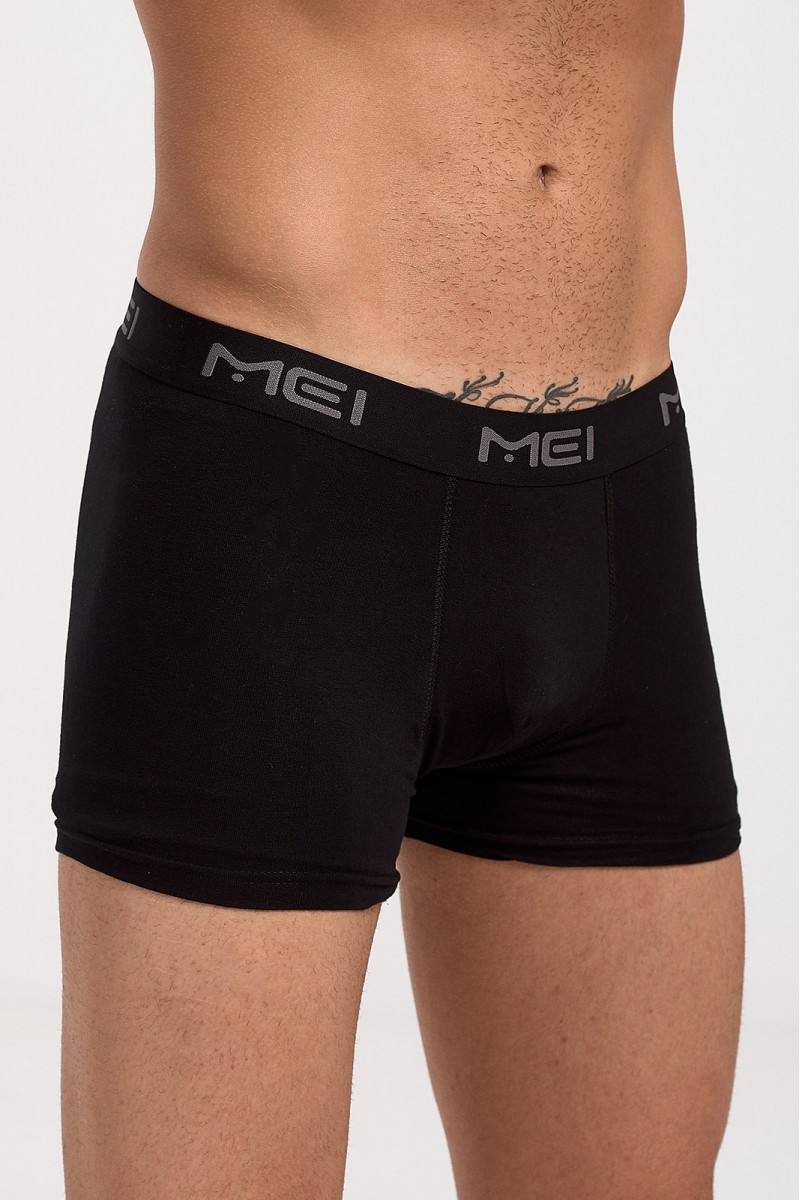 Ανδρικό Boxer MEI 110 2 PACK Black Grey