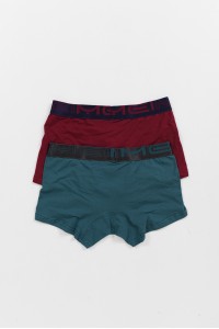 Ανδρικά εσώρουχα Boxers MEI 2 Pack 175 ΜΠΟΡΝΤΟ ΠΕΤΡΟΛ