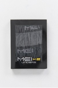 Ανδρικό Boxer MEI 110 2 PACK Black Grey