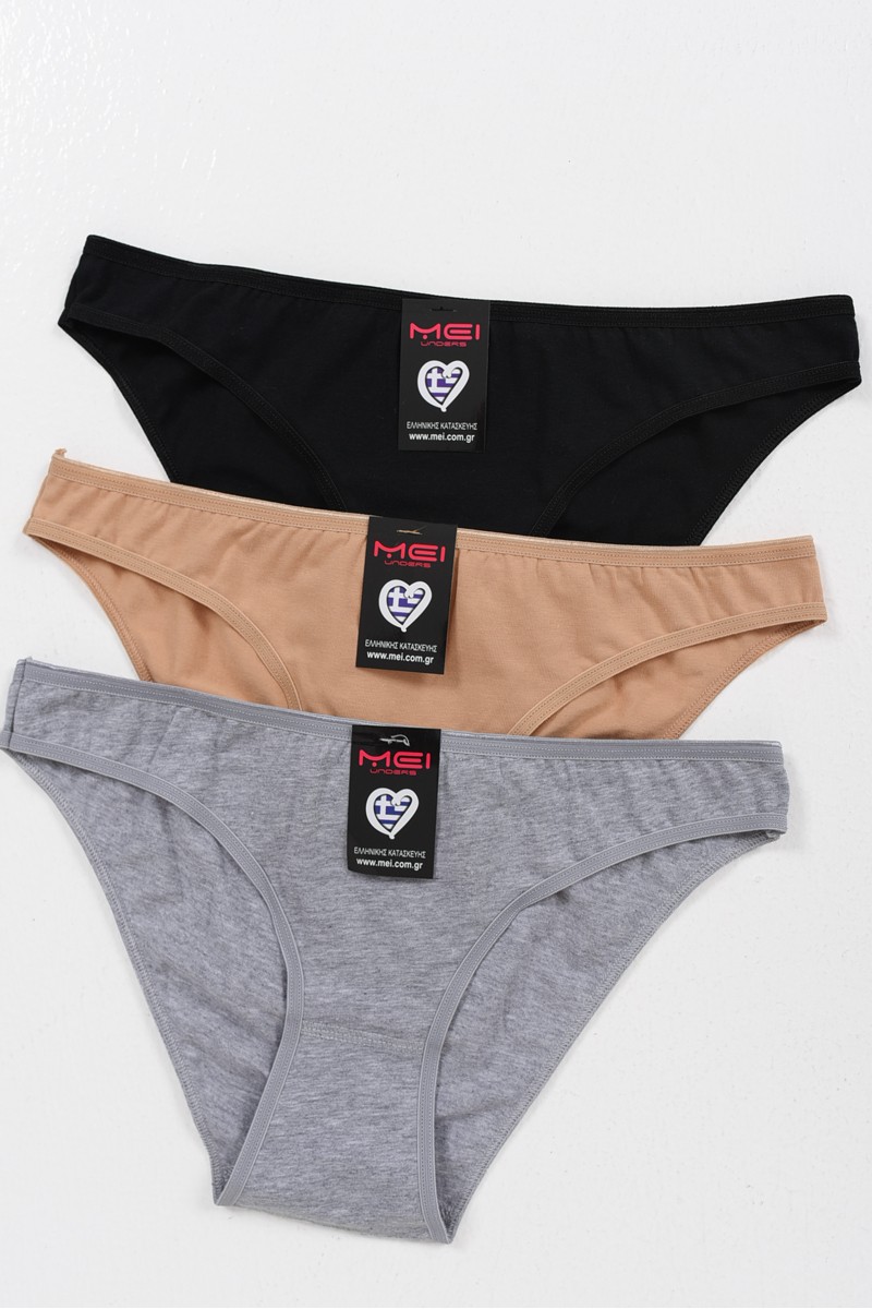 Βαμβακερά εσώρουχα MEI Slip 2520 3 PACK MULTICOLOR Βαμβακερά εσώρουχα MEI Slip 2520 3 PACK MULTICOLOR