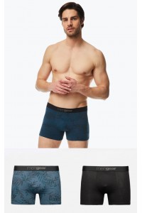 Ανδρικά Boxers MINERVA MenGear Leaf 2 Τεμάχια Ανδρικά Boxers MINERVA MenGear Leaf 2 Τεμάχια