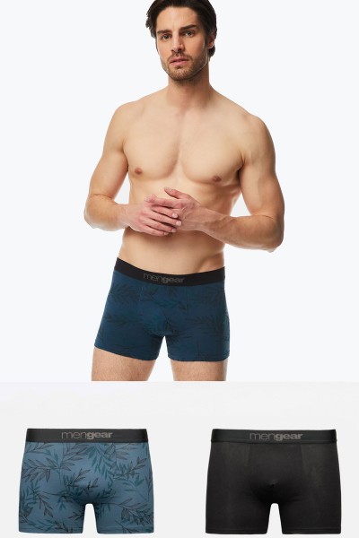 Ανδρικά Boxers MINERVA MenGear Leaf 2 Τεμάχια