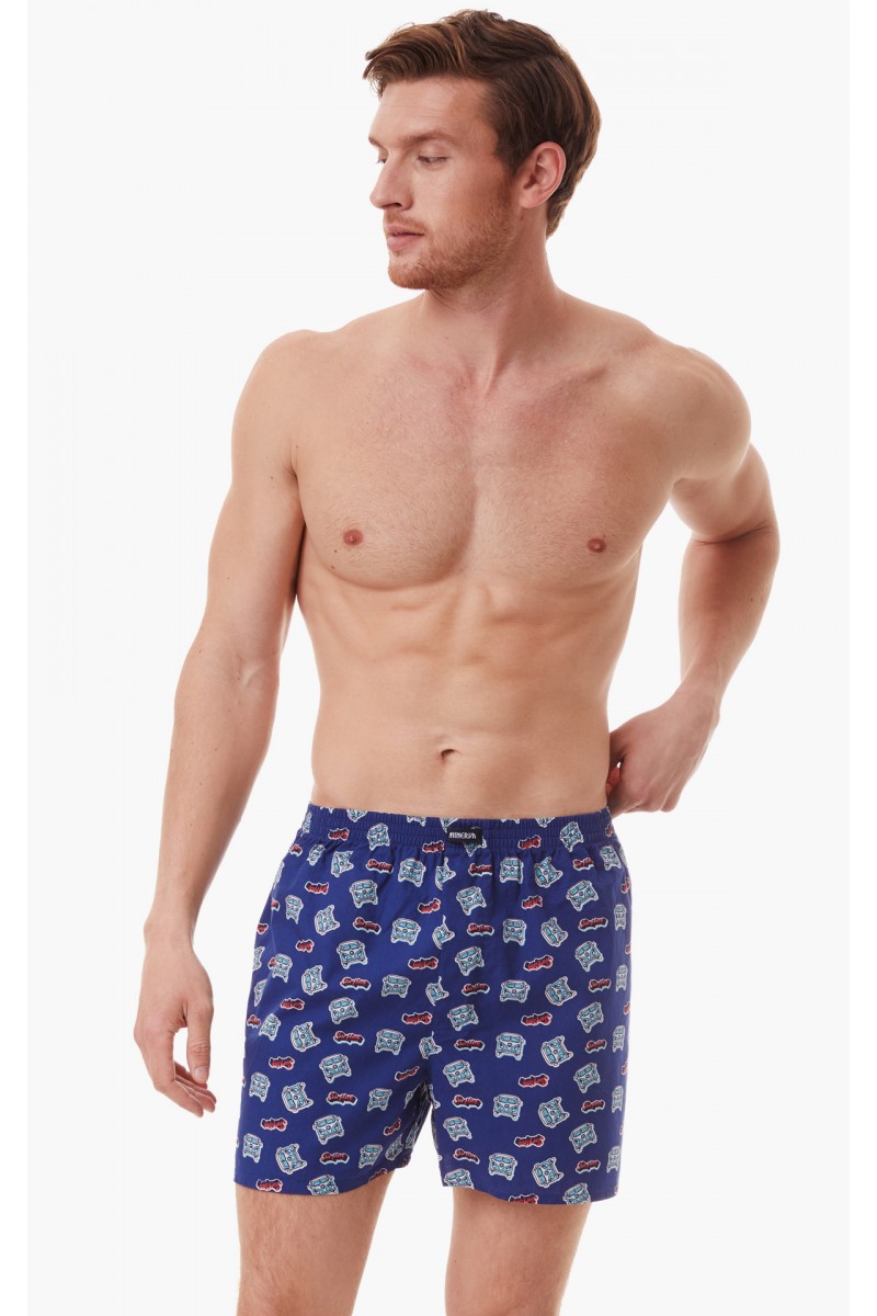 Ανδρικό Boxer MINERVA Poplina 2 Τμχ 23081 NAVY Ανδρικό Boxer MINERVA Poplina 2 Τμχ 23081 NAVY
