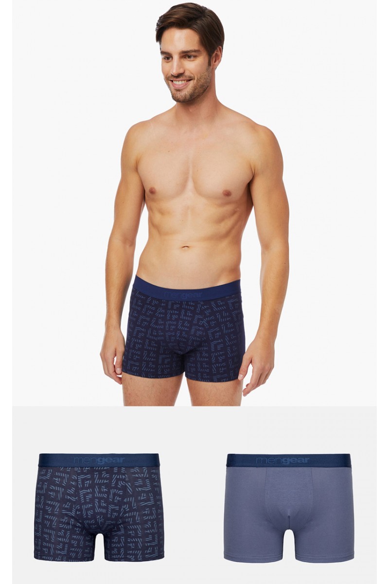 Ανδρικά Boxers MINERVA MenGear Script 2 Τεμάχια Ανδρικά Boxers MINERVA MenGear Script 2 Τεμάχια
