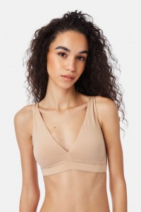 Βαμβακερή Bralette MINERVA 9064B ΜΠΕΖ