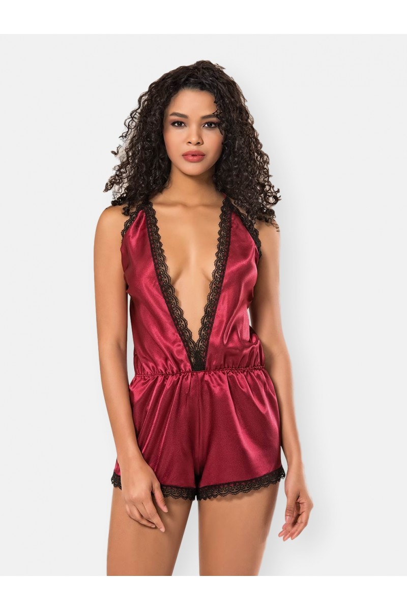 Babydoll Satain MOONGIRL με δαντέλα Babydoll Satain MOONGIRL με δαντέλα