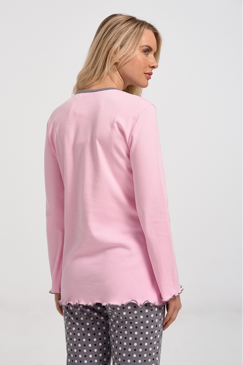 Χειμερινές Πιτζάμες MOUTAKIS Goodnight 3957 PINK Χειμερινές Πιτζάμες MOUTAKIS Goodnight 3957 PINK