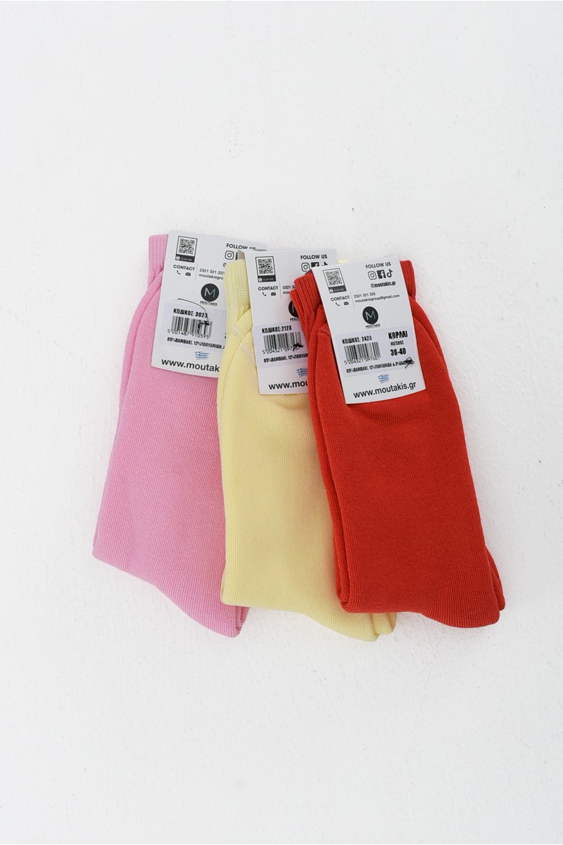 Αθλητικές κάλτσες γυναικείες MOUTAKIS 3 Pack 2423 Αθλητικές κάλτσες γυναικείες MOUTAKIS 3 Pack 2423