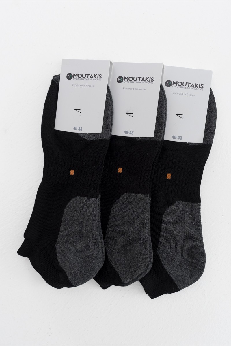 Αθλητικές κοντές κάλτσες MOUTAKIS 3 Pack 401