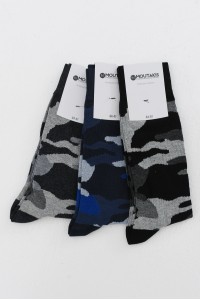 Ανδρικές κάλτσες MOUTAKIS ARMY SOCKS 3 PACK 4323 Ανδρικές κάλτσες MOUTAKIS ARMY SOCKS 3 PACK 4323