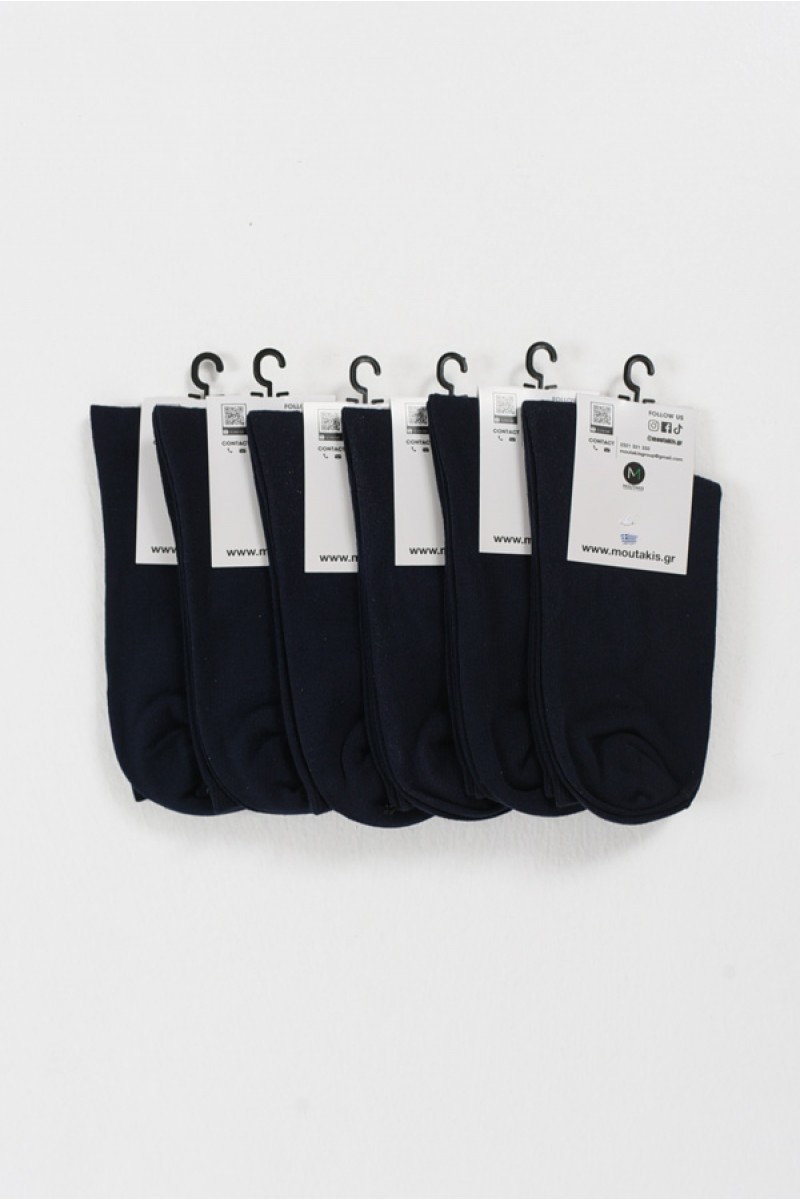 Βαμβακερές κάλτσες MOUTAKIS 6 Pack Λεπτές
