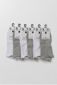 Κοντές κάλτσες σοσόνια MOUTAKIS Multicolor 6 Pack Logo