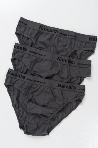 Ανδρικό σλιπ NAMALDI 1171 3 Pack ΑΝΘΡΑΚΙ