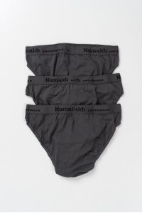 Ανδρικό σλιπ NAMALDI 1171 3 Pack ΑΝΘΡΑΚΙ