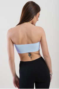 Μπουστάκι strapless με διάτρητη πλάτη ΣΙΕΛ Μπουστάκι strapless με διάτρητη πλάτη ΣΙΕΛ