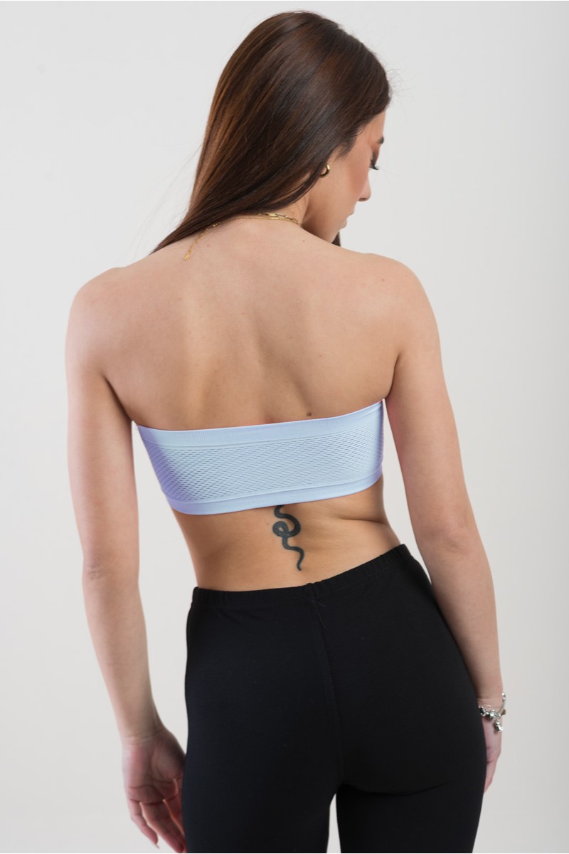 Μπουστάκι strapless με διάτρητη πλάτη ΣΙΕΛ Μπουστάκι strapless με διάτρητη πλάτη ΣΙΕΛ
