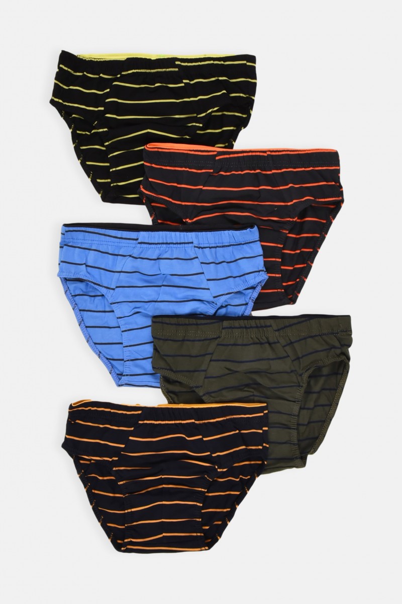 Εφηβικά εσώρουχα σλιπ DONI COLOR LINES 5 PACK