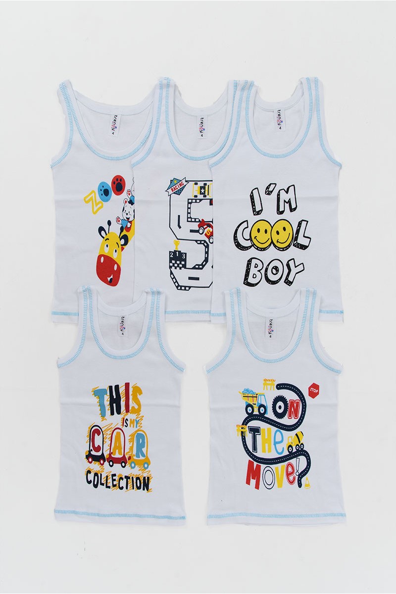 Παιδικά φανελάκια TRENDY KIDS 5 Pack DES72 Παιδικά φανελάκια TRENDY KIDS 5 Pack DES72