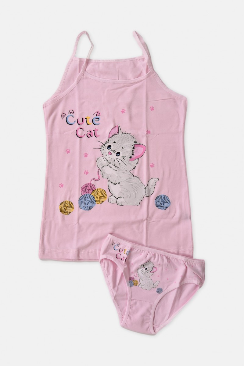 Παιδικό σετ εσωρούχων DONELLA Cute Cat Παιδικό σετ εσωρούχων DONELLA Cute Cat