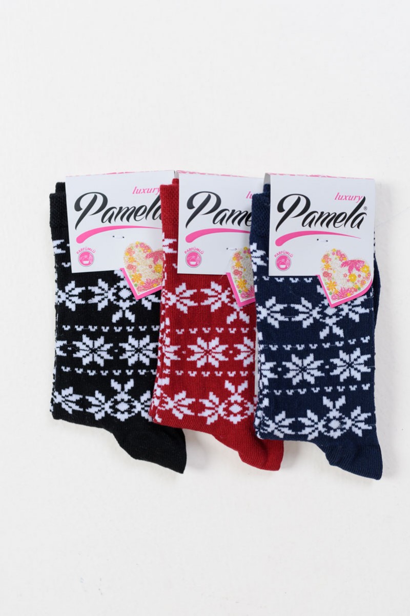 Γυναικείες κάλτσες με σχέδια Pamela 3 Pack 17-009-5