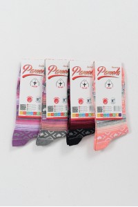 Γυναικείες κάλτσες με σχέδια Pamela 4 Pack 17-008 2 Γυναικείες κάλτσες με σχέδια Pamela 4 Pack 17-008 2