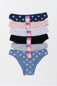 Γυναικεία Εσώρουχα POWER FLOWER 6 Pack 70013 Γυναικεία Εσώρουχα POWER FLOWER 6 Pack 70013