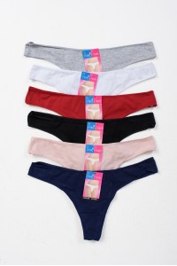 Γυναικεία Εσώρουχα Στρινγκ POWER FLOWER 6 Pack MULTICOLOR Γυναικεία Εσώρουχα Στρινγκ POWER FLOWER 6 Pack MULTICOLOR