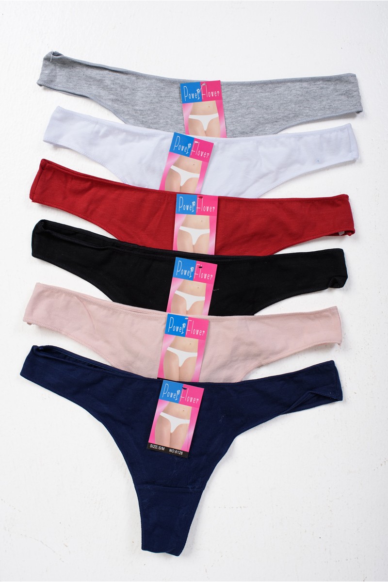 Γυναικεία Εσώρουχα Στρινγκ POWER FLOWER 6 Pack MULTICOLOR Γυναικεία Εσώρουχα Στρινγκ POWER FLOWER 6 Pack MULTICOLOR
