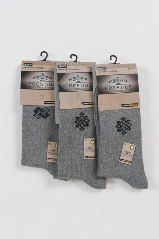 Ισοθερμικές Κάλτσες Casual PRESTIGE 3 PACK GREY
