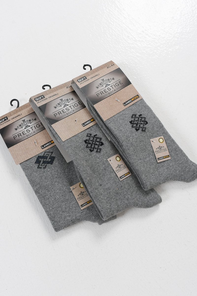 Ισοθερμικές Κάλτσες Casual PRESTIGE 3 PACK GREY Ισοθερμικές Κάλτσες Casual PRESTIGE 3 PACK GREY