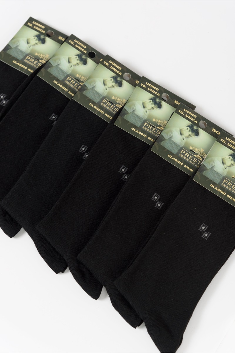 Ανδρικές Κάλτσες PRESTIGE Casual Black 6 Pack