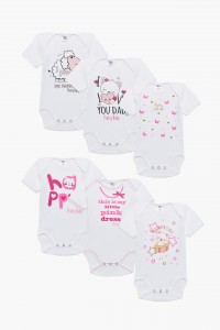 Βρεφικά φανελάκια Pretty Baby Κορίτσι 6 Pack 34849 Βρεφικά φανελάκια Pretty Baby Κορίτσι 6 Pack 34849