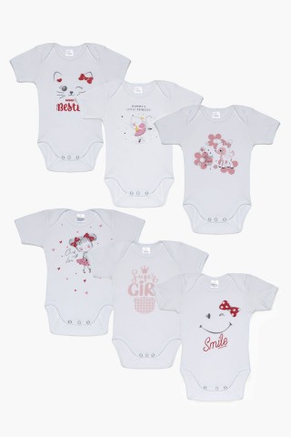 Βρεφικά φανελάκια Pretty Baby Κορίτσι 6 Pack 35156