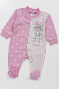 Βρεφικό φορμάκι ίντερλοκ κορίτσι PRETTY BABY 35867 ΡΟΖ Βρεφικό φορμάκι ίντερλοκ κορίτσι PRETTY BABY 35867 ΡΟΖ