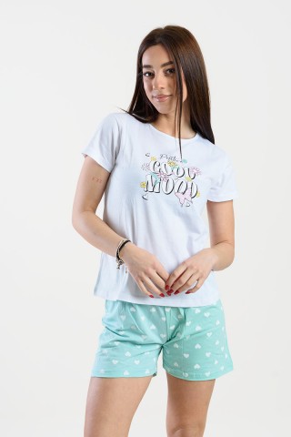Παιδικές πιτζάμες κορίτσι Pretty Baby 63156 Λευκό