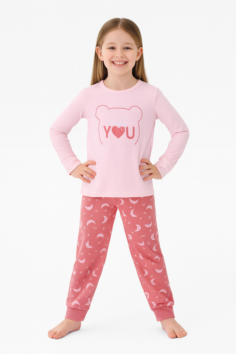 Εφηβική πιτζάμα κορίτσι PRETTY BABY 64815 ΡΟΖ