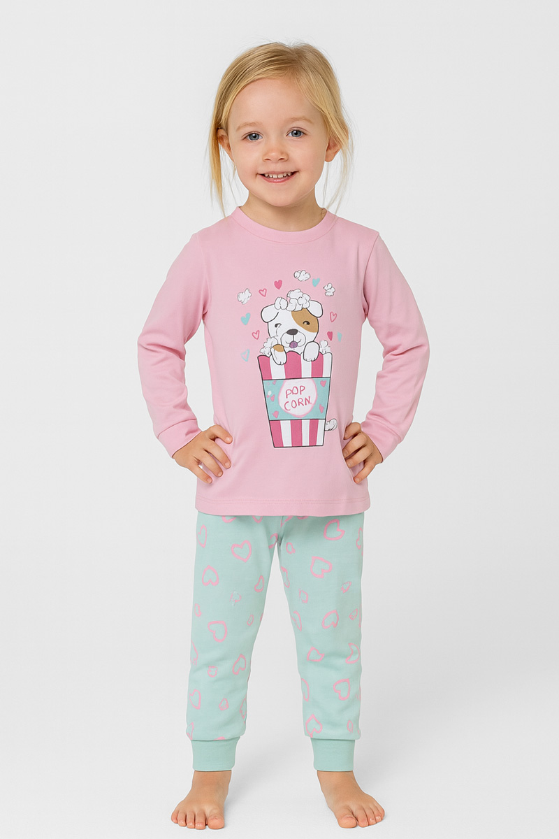 Παιδική πιτζάμα για κορίτσι PRETTY BABY 69206 ΡΟΖ