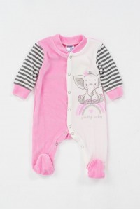 Βρεφικό φορμάκι βελουτέ Pretty Baby για κορίτσι 35775 Βρεφικό φορμάκι βελουτέ Pretty Baby για κορίτσι 35775