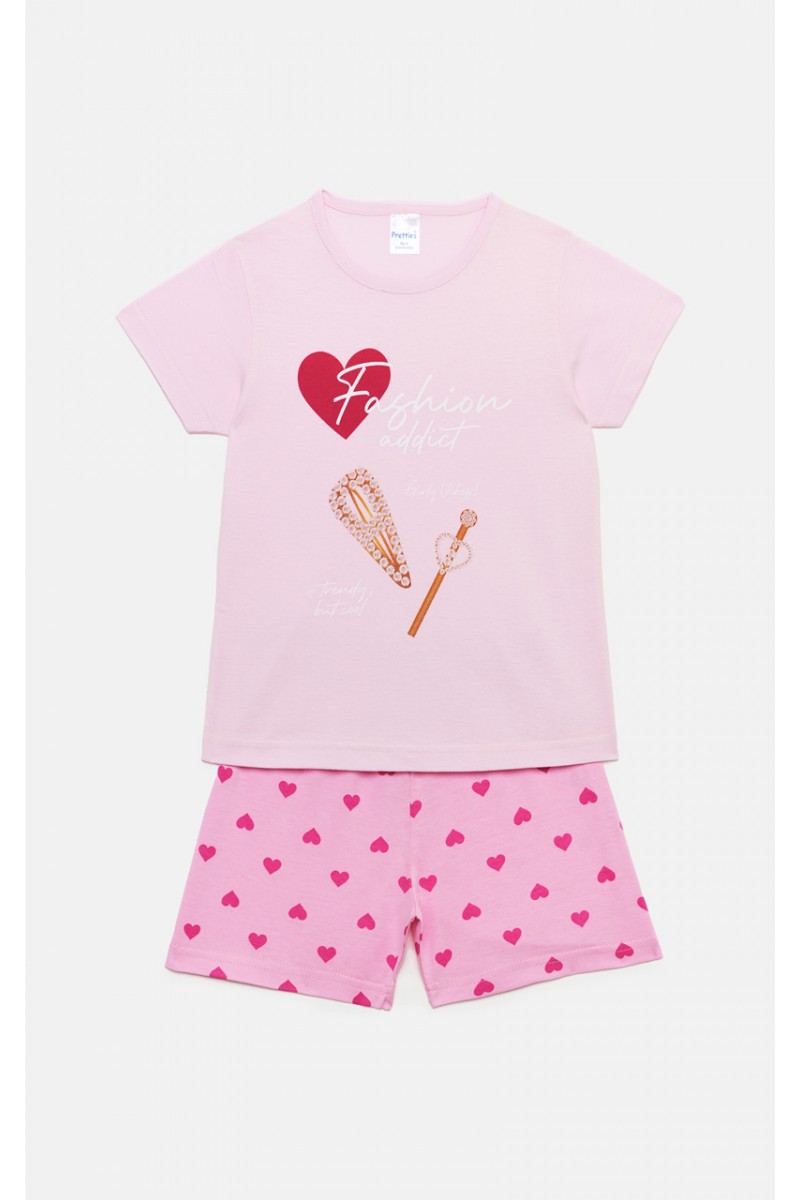 Παιδικές πιτζάμες κορίτσι Pretty Baby 63152 Ροζ