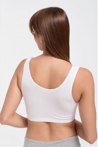Αθλητικό σουτιέν PRETTY BRA Λευκό Αθλητικό σουτιέν PRETTY BRA Λευκό