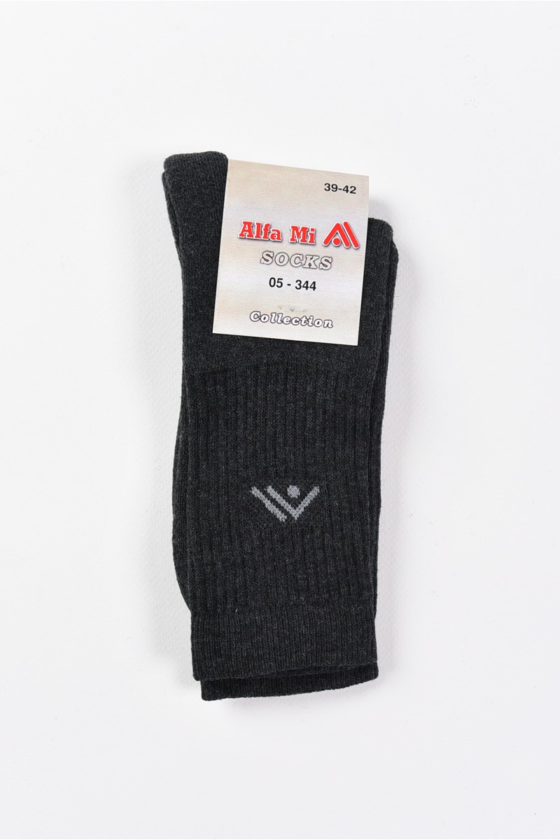 Αθλητικές κάλτσες ALFA MI Ανθρακί και Μαύρο