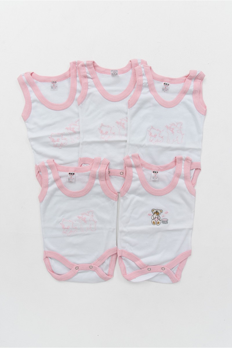 Βρεφικά εσώρουχα REX με τιράντα Girl 5 Pack Βρεφικά εσώρουχα REX με τιράντα Girl 5 Pack