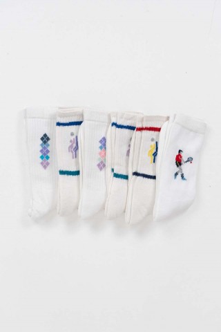 Εφηβικές κάλτσες ΓΕΜΑ 6 Ζεύγη με σχέδια
