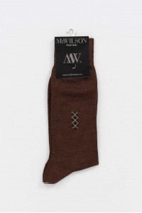 Ανδρικές μάλλινες κάλτσες K Socks Σοκολά 4310 98 Ανδρικές μάλλινες κάλτσες K Socks Σοκολά 4310 98