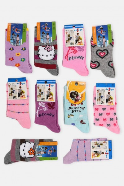 Παιδικές κάλτσες DESIGN Girls 10 Ζεύγη Combo 1