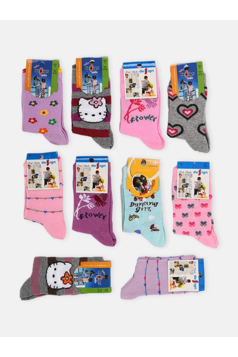 Παιδικές κάλτσες DESIGN Girls 10 Ζεύγη Combo 1 Παιδικές κάλτσες DESIGN Girls 10 Ζεύγη Combo 1