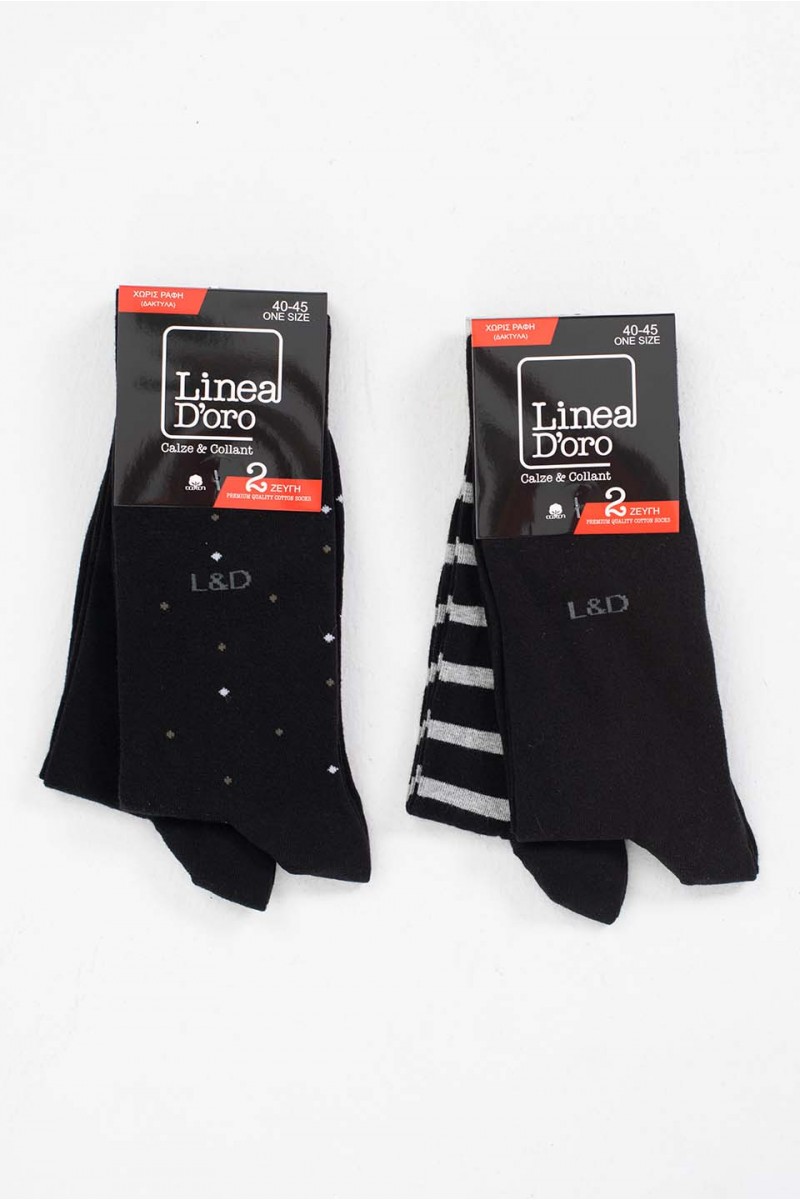 Ανδρικές κάλτσες LINEA DORO 4 Pack 502 Ανδρικές κάλτσες LINEA DORO 4 Pack 502