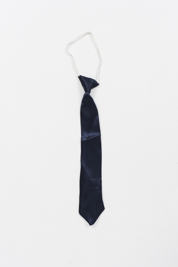 Παιδική γραβάτα με λάστιχο για παρέλαση 35cm Μπλε Σκούρο